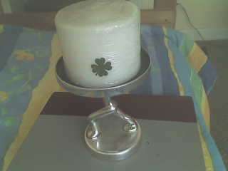 CAROL BOYES METAL (STAINLESS STEEL/EPNS???) CANDLE HOLDER